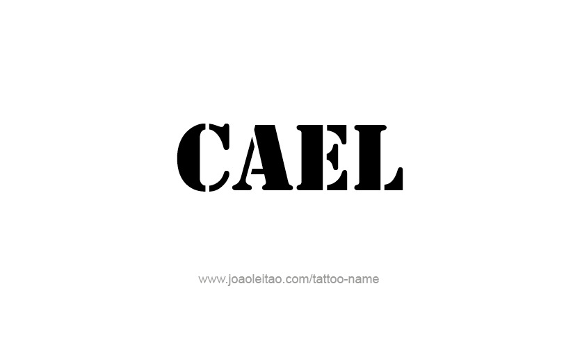 Tattoo Design  Name Cael   