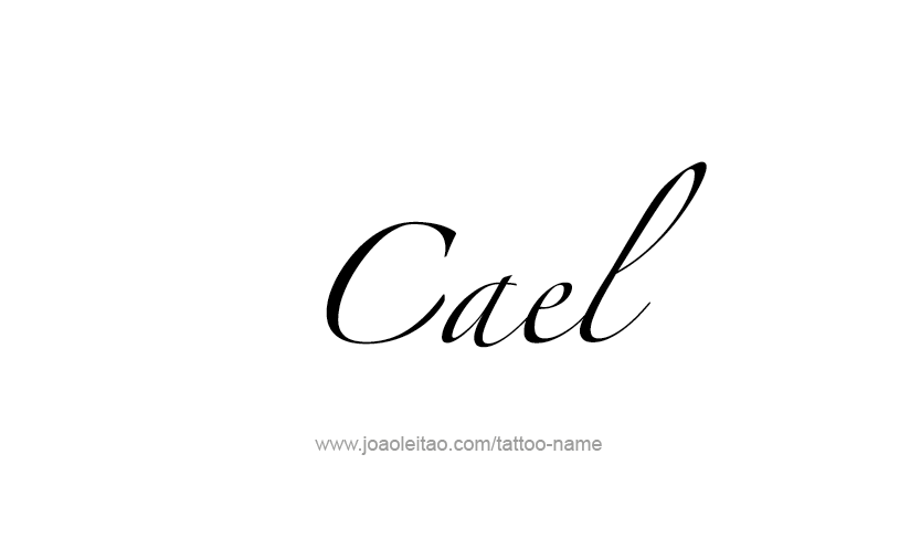 Tattoo Design  Name Cael   