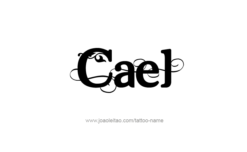 Tattoo Design  Name Cael   