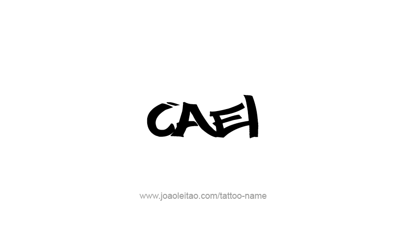 Tattoo Design  Name Cael   