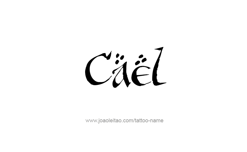 Tattoo Design  Name Cael   