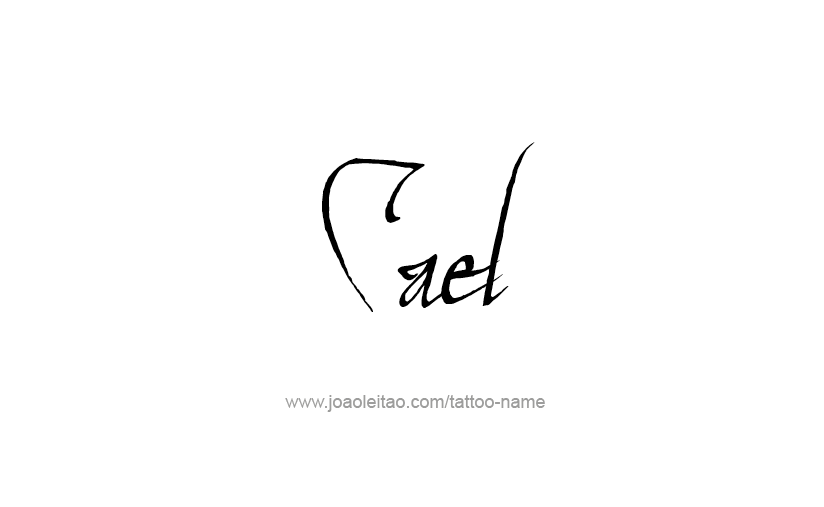 Tattoo Design  Name Cael   