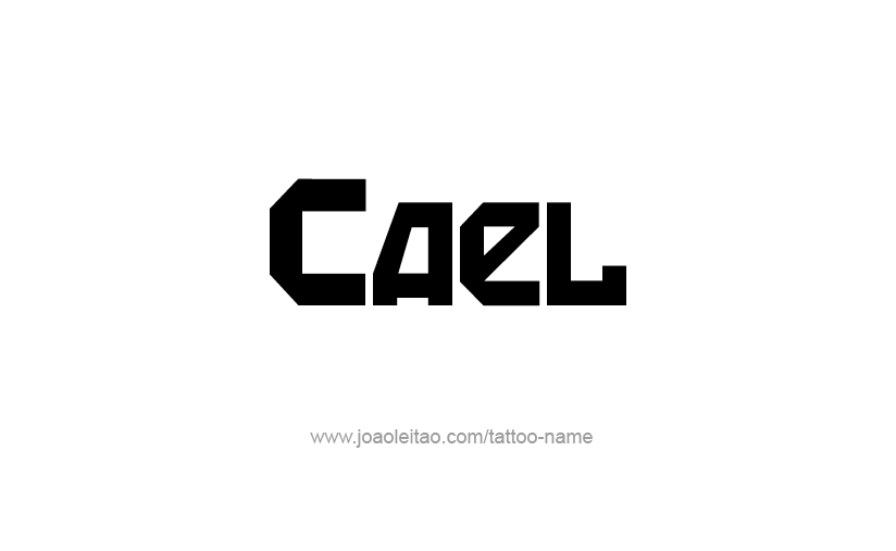 Tattoo Design  Name Cael   