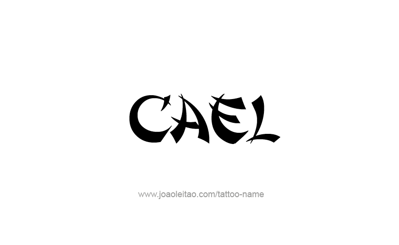 Tattoo Design  Name Cael