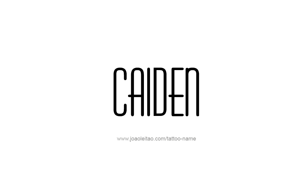 Tattoo Design  Name Caiden   