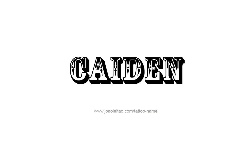 Tattoo Design  Name Caiden   