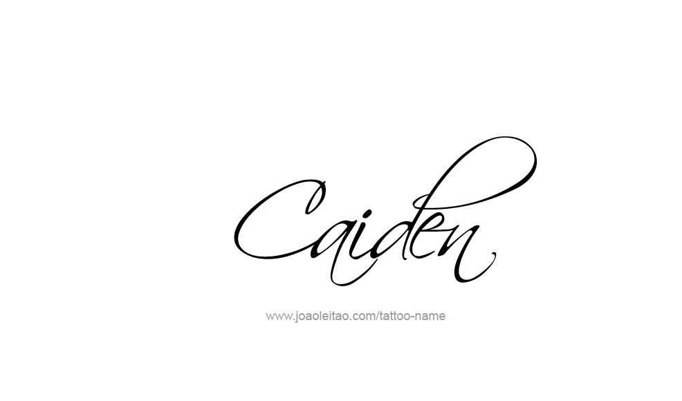 Tattoo Design  Name Caiden   