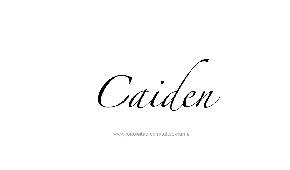 Tattoo Design  Name Caiden   