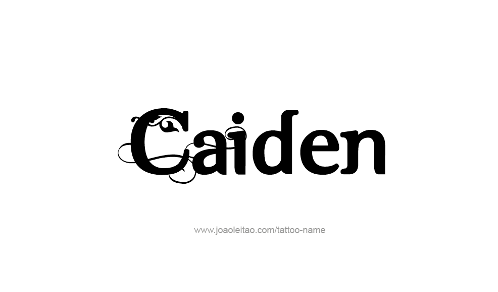 Tattoo Design  Name Caiden   