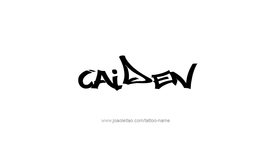 Tattoo Design  Name Caiden   