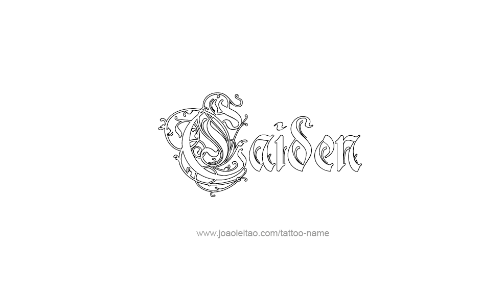 Tattoo Design  Name Caiden   