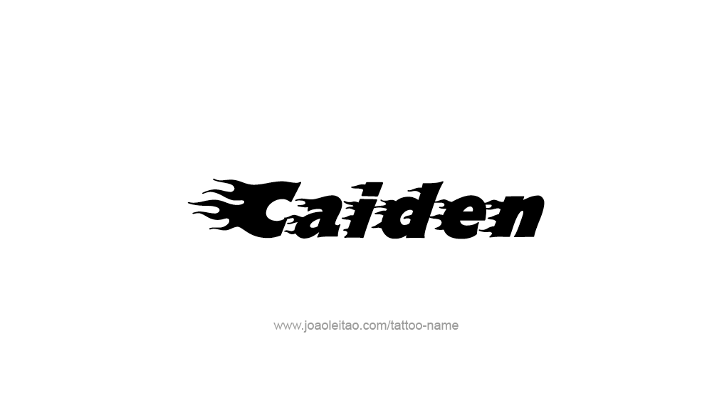 Tattoo Design  Name Caiden   