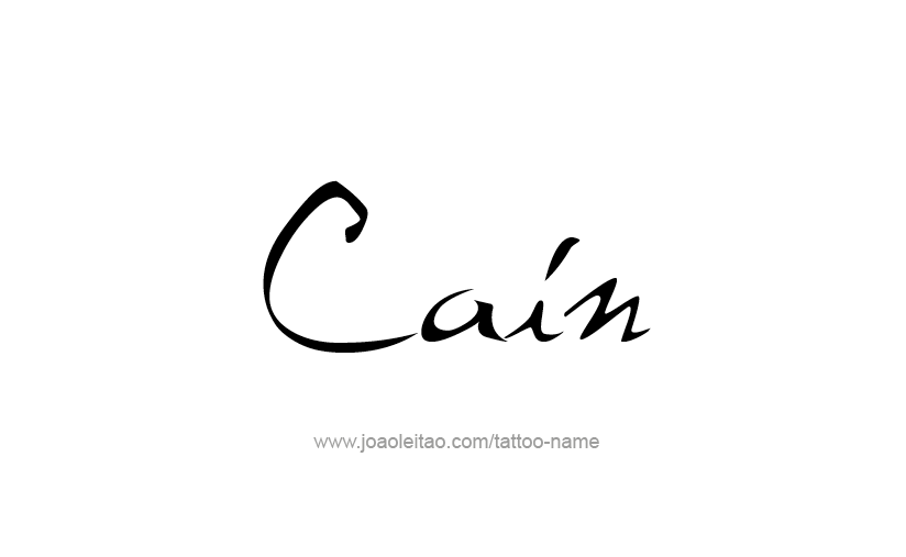 Tattoo Design  Name Cain   