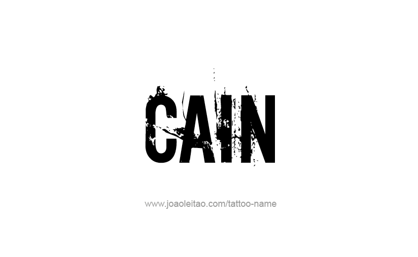 Tattoo Design  Name Cain   