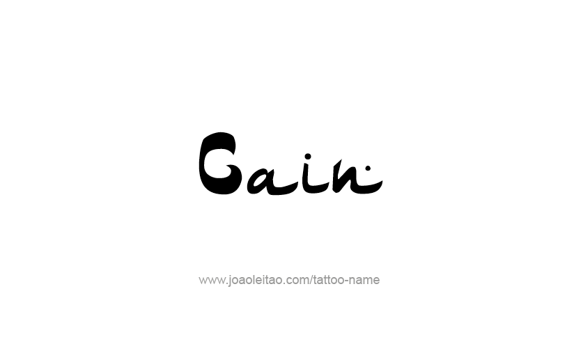 Tattoo Design  Name Cain   