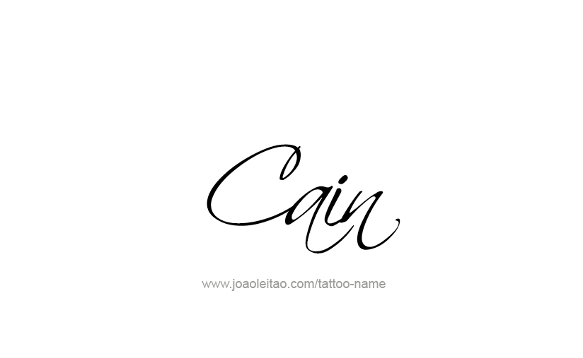 Tattoo Design  Name Cain   