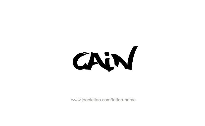 Tattoo Design  Name Cain   