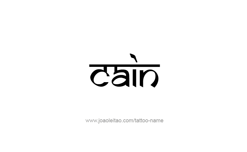 Tattoo Design  Name Cain   