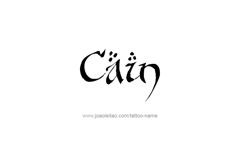 Tattoo Design  Name Cain   