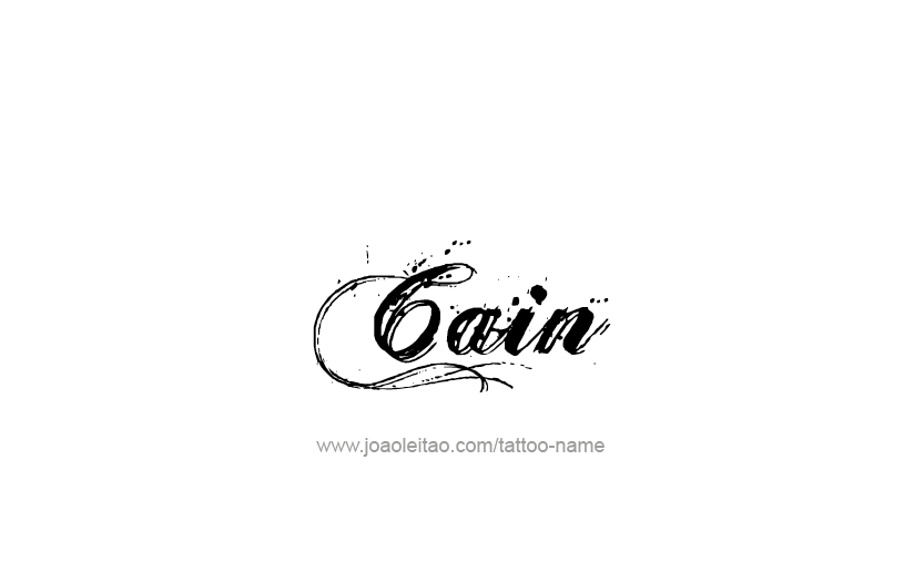 Tattoo Design  Name Cain   