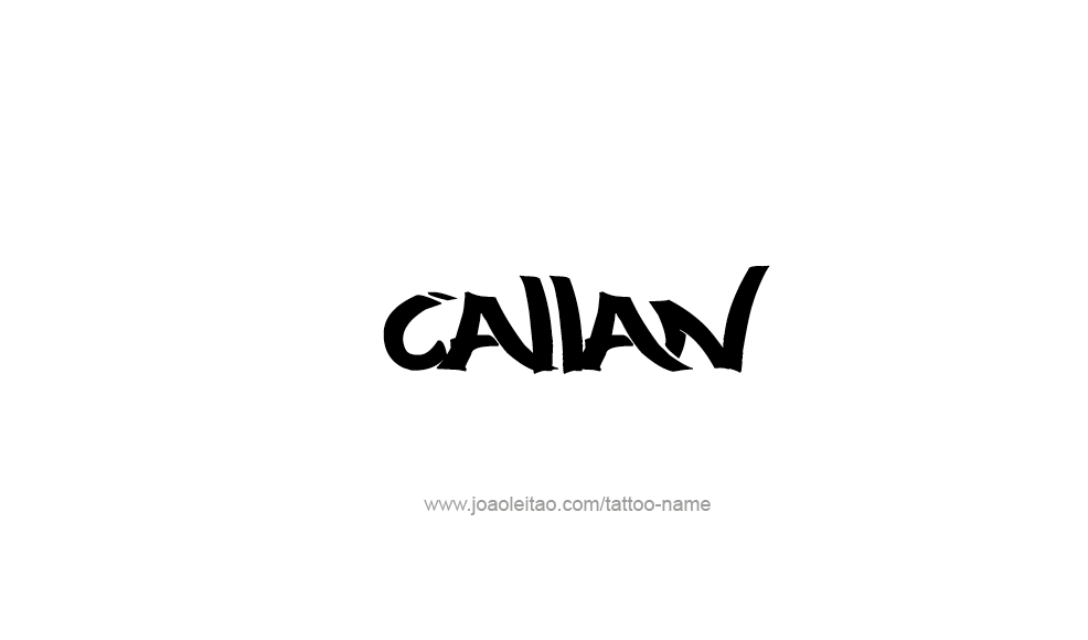 Tattoo Design  Name Callan   