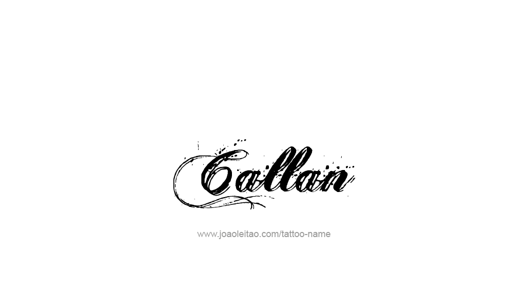 Tattoo Design  Name Callan   