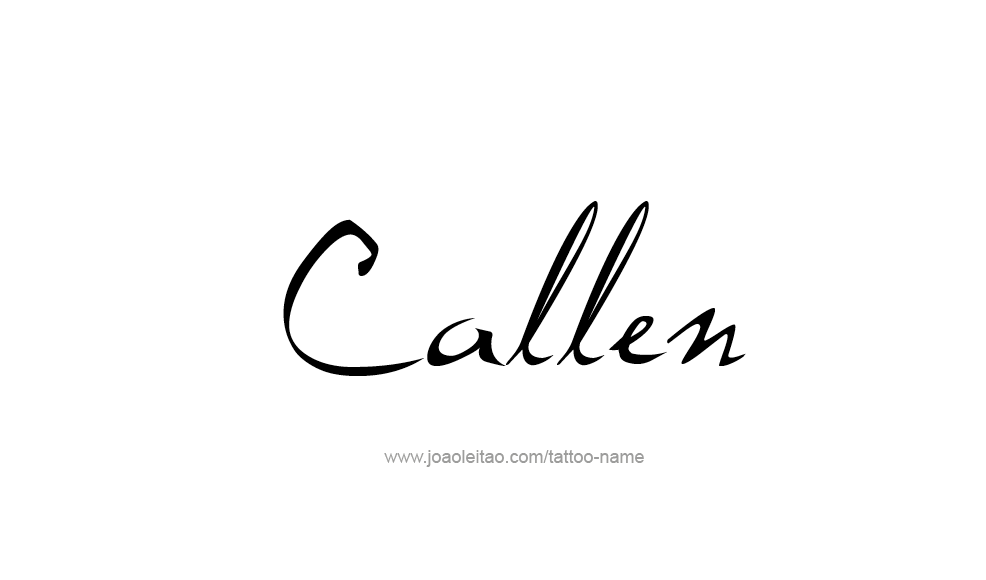 Tattoo Design  Name Callen   