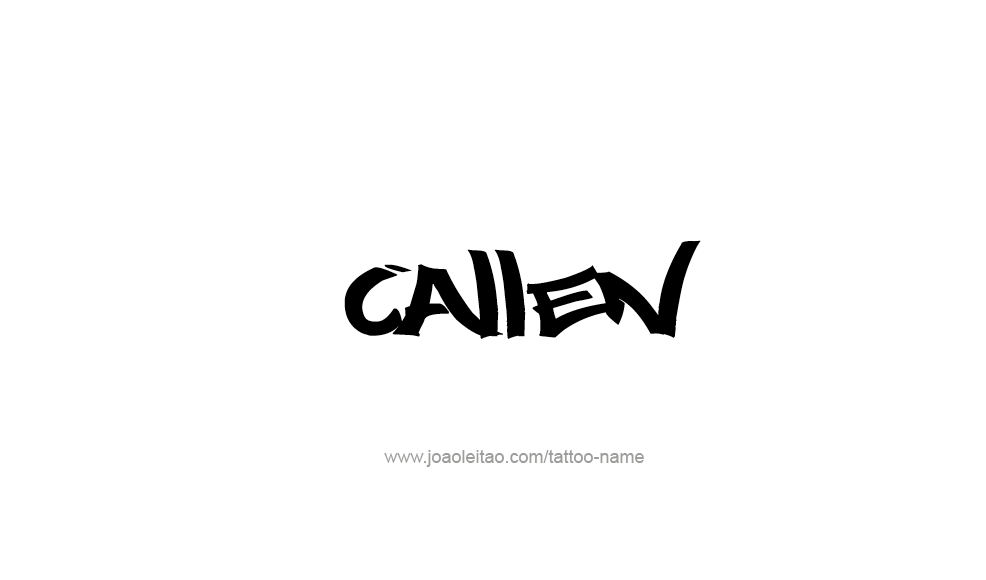 Tattoo Design  Name Callen   