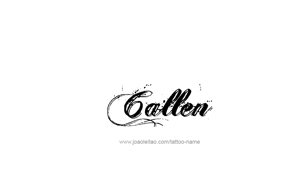 Tattoo Design  Name Callen   