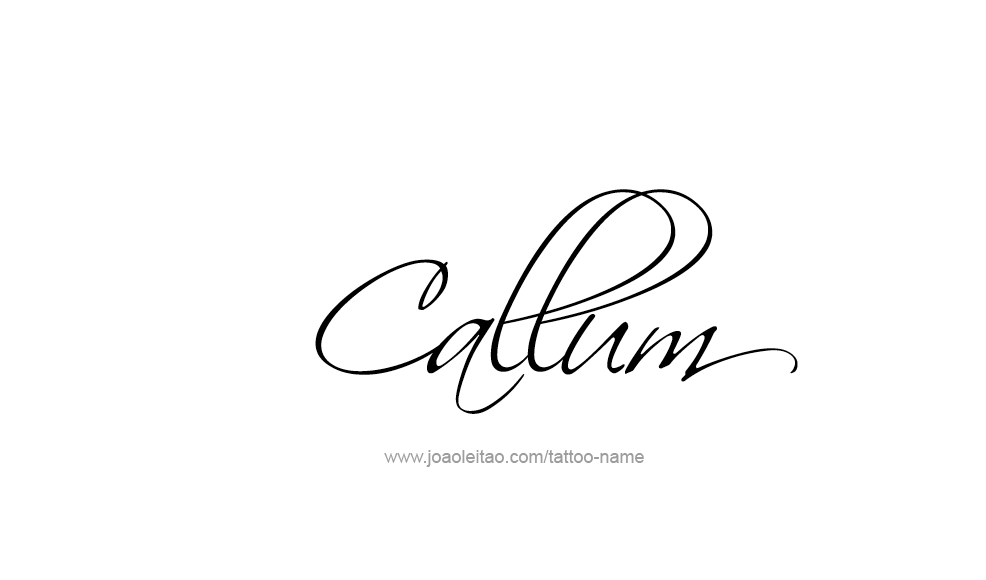 Tattoo Design  Name Callum   