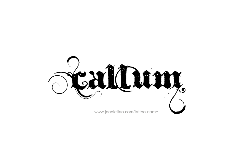 Tattoo Design  Name Callum   