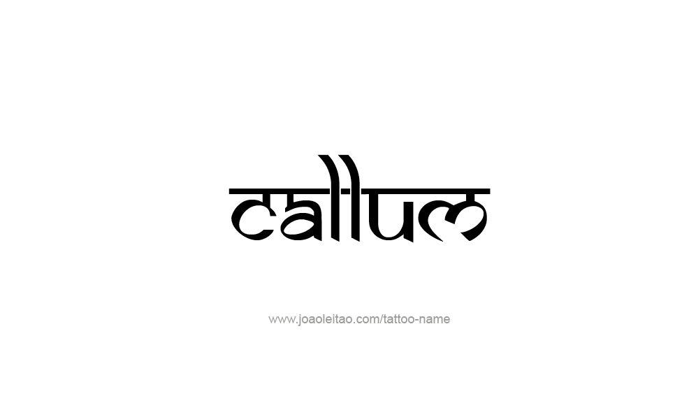 Tattoo Design  Name Callum   