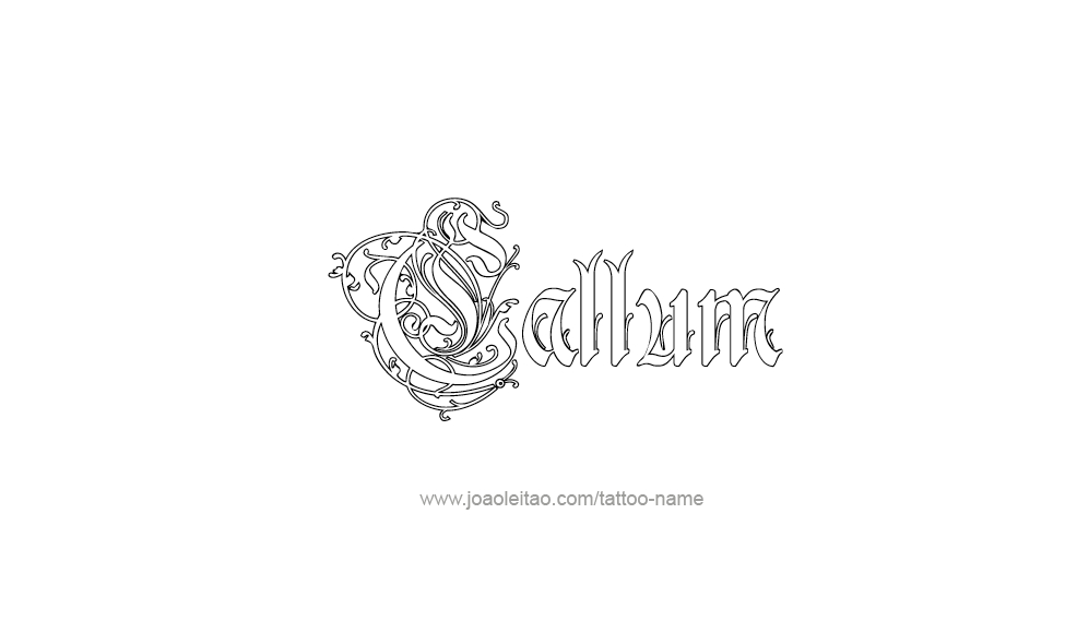 Tattoo Design  Name Callum   