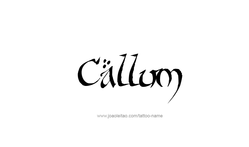 Tattoo Design  Name Callum   