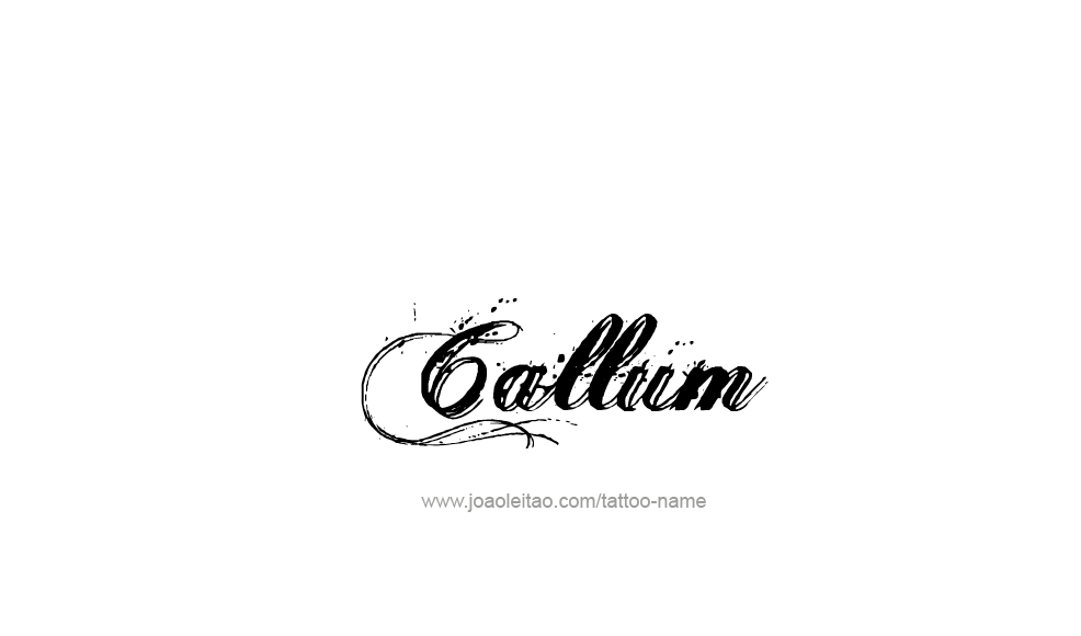 Tattoo Design  Name Callum   