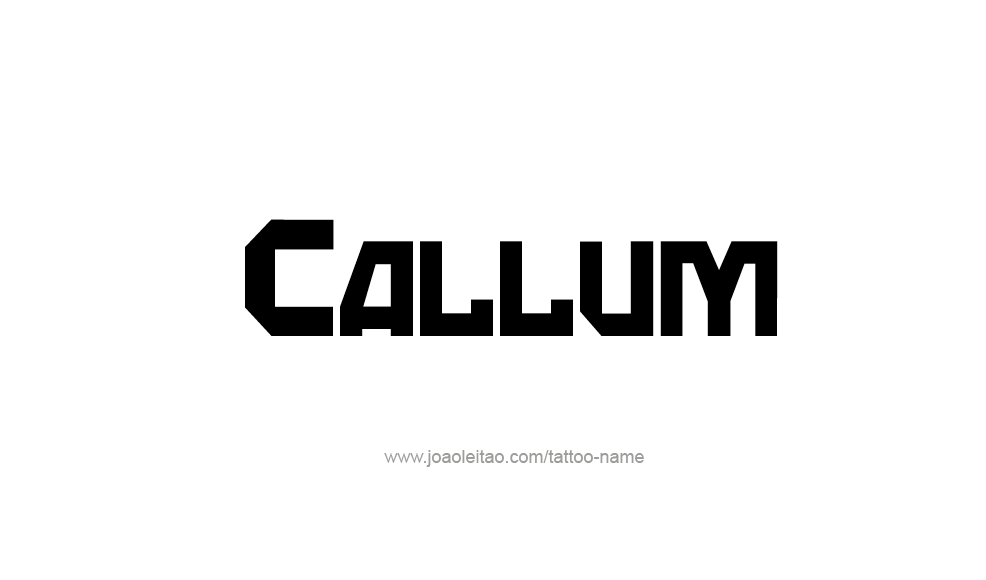 Tattoo Design  Name Callum   