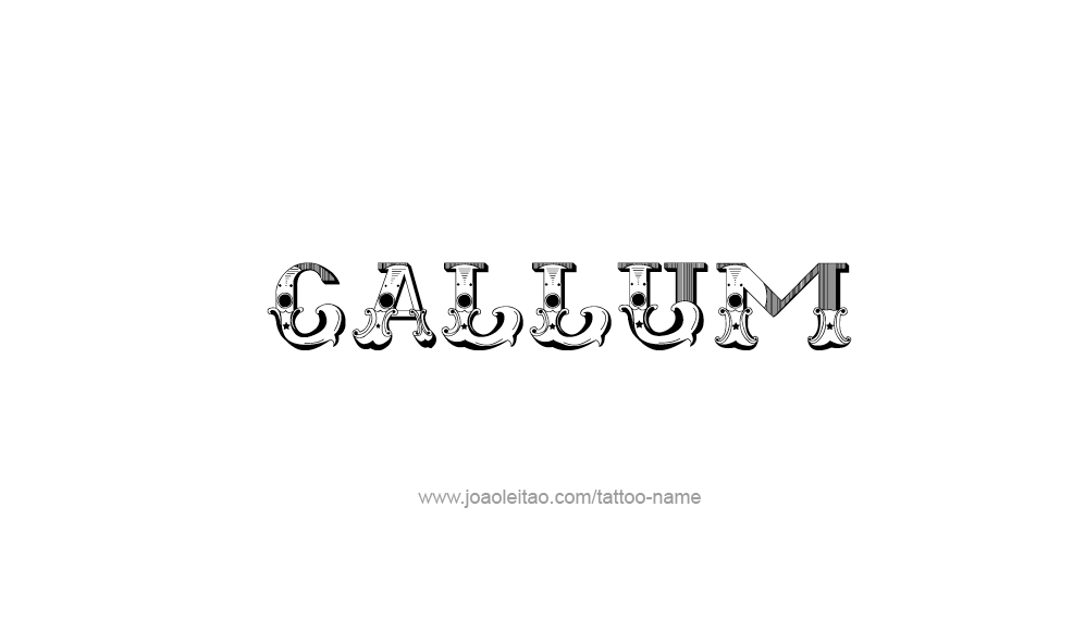 Tattoo Design  Name Callum   