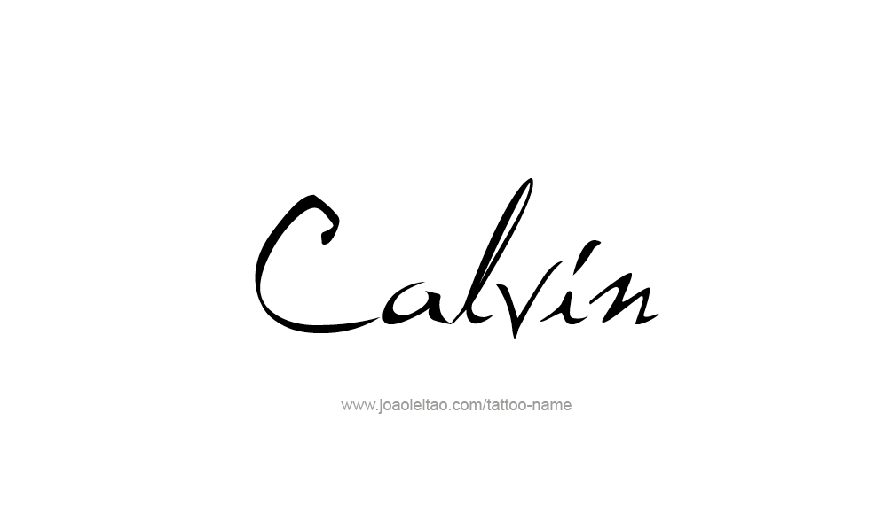 Tattoo Design  Name Calvin   