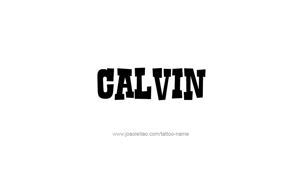 Tattoo Design  Name Calvin   