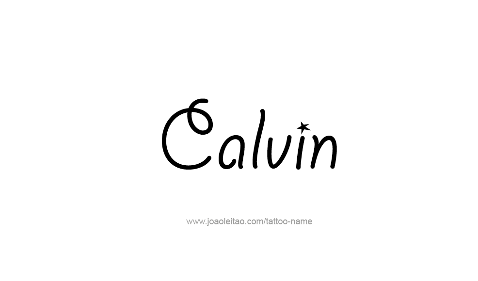 Tattoo Design  Name Calvin   