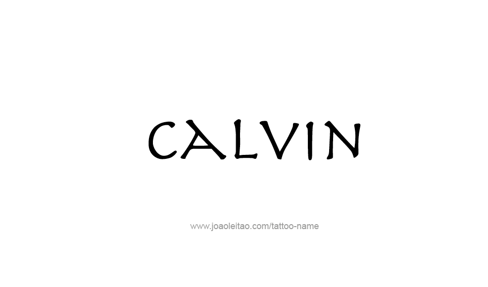 Tattoo Design  Name Calvin   