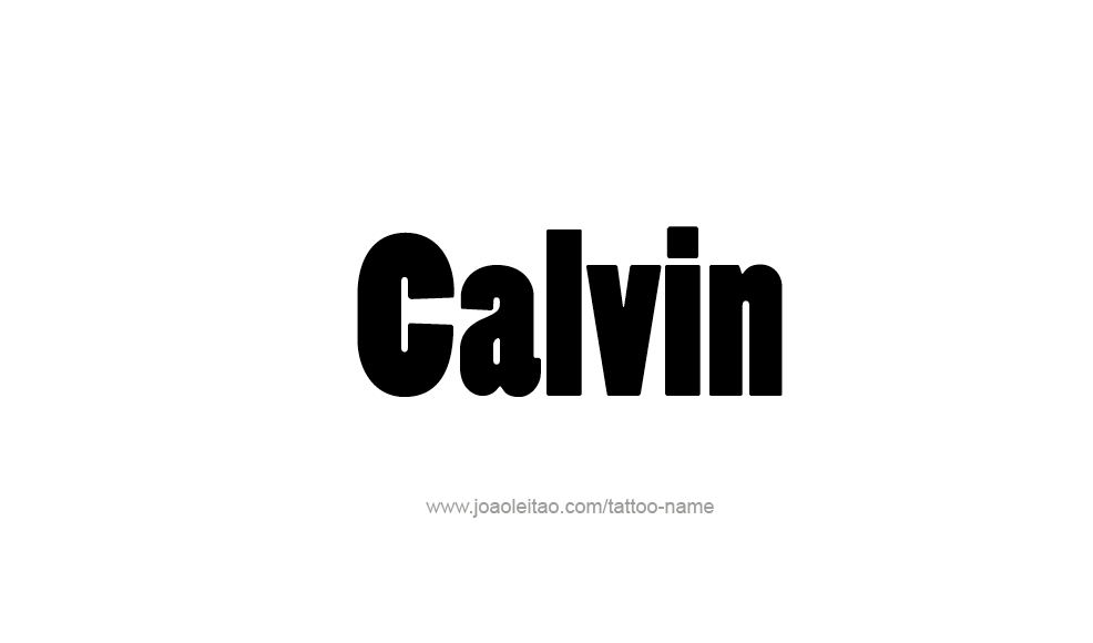 Tattoo Design  Name Calvin   