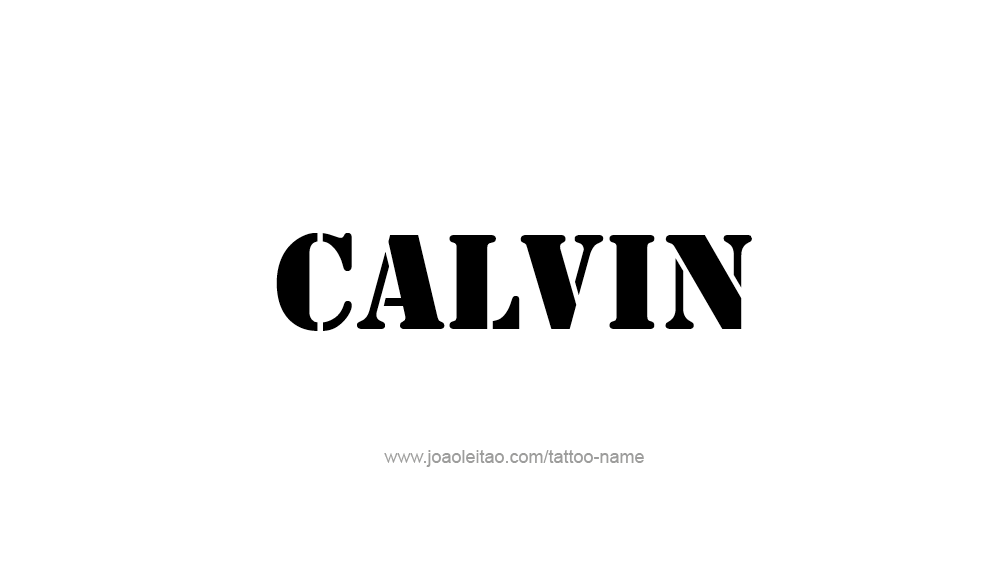 Tattoo Design  Name Calvin   