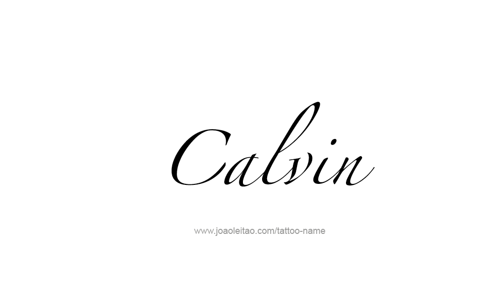 Tattoo Design  Name Calvin   