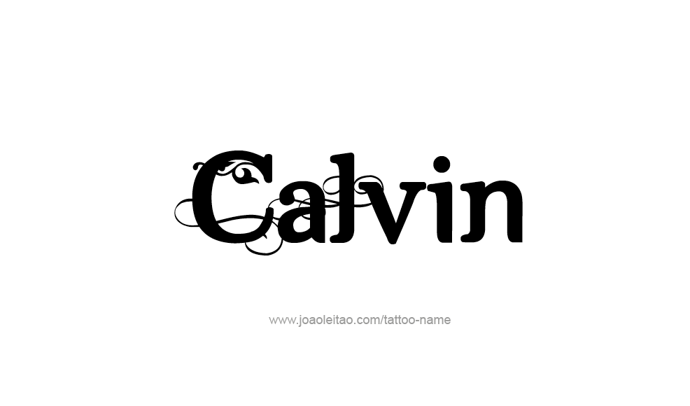 Tattoo Design  Name Calvin   