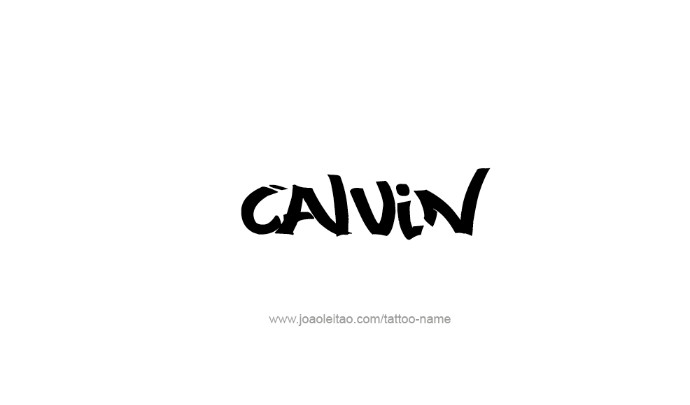 Tattoo Design  Name Calvin   