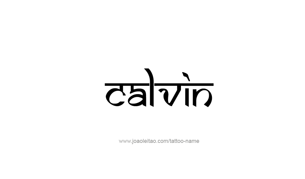 Tattoo Design  Name Calvin   