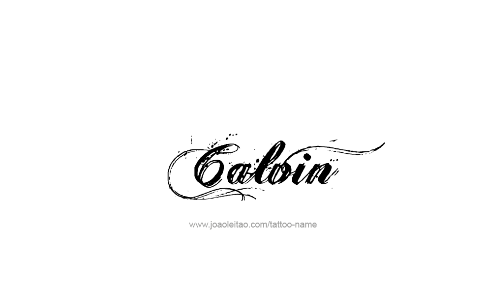 Tattoo Design  Name Calvin   