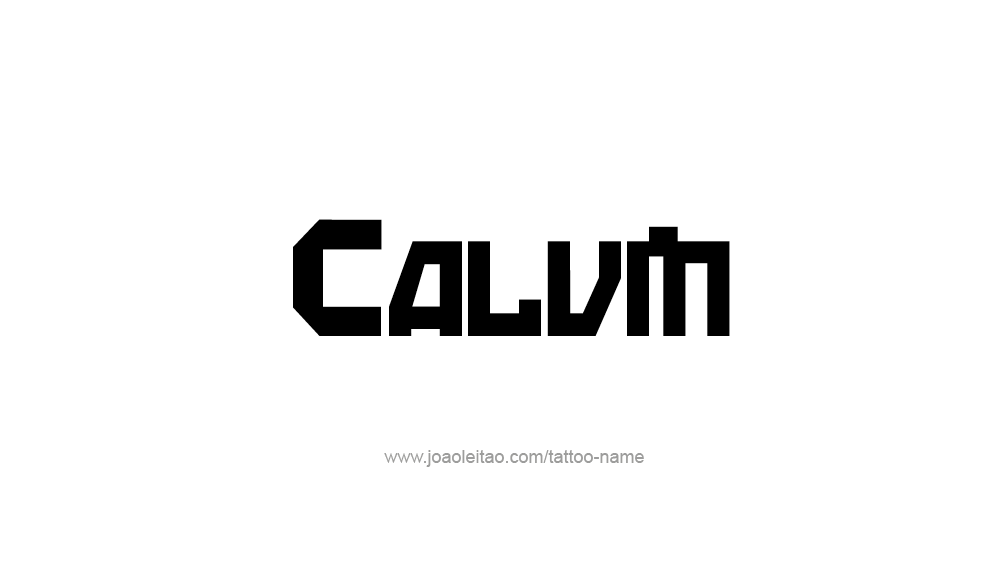 Tattoo Design  Name Calvin   