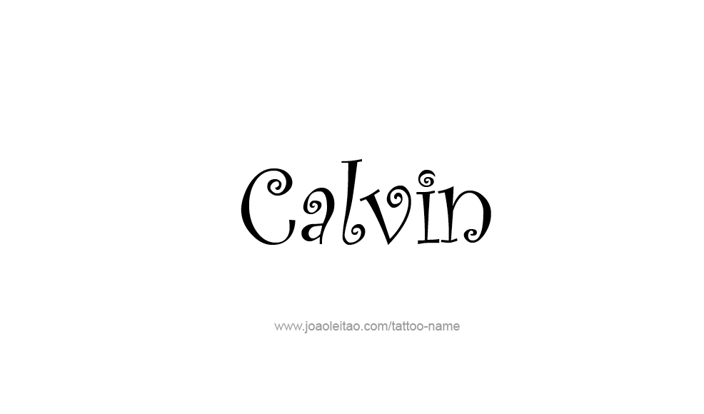 Tattoo Design  Name Calvin   